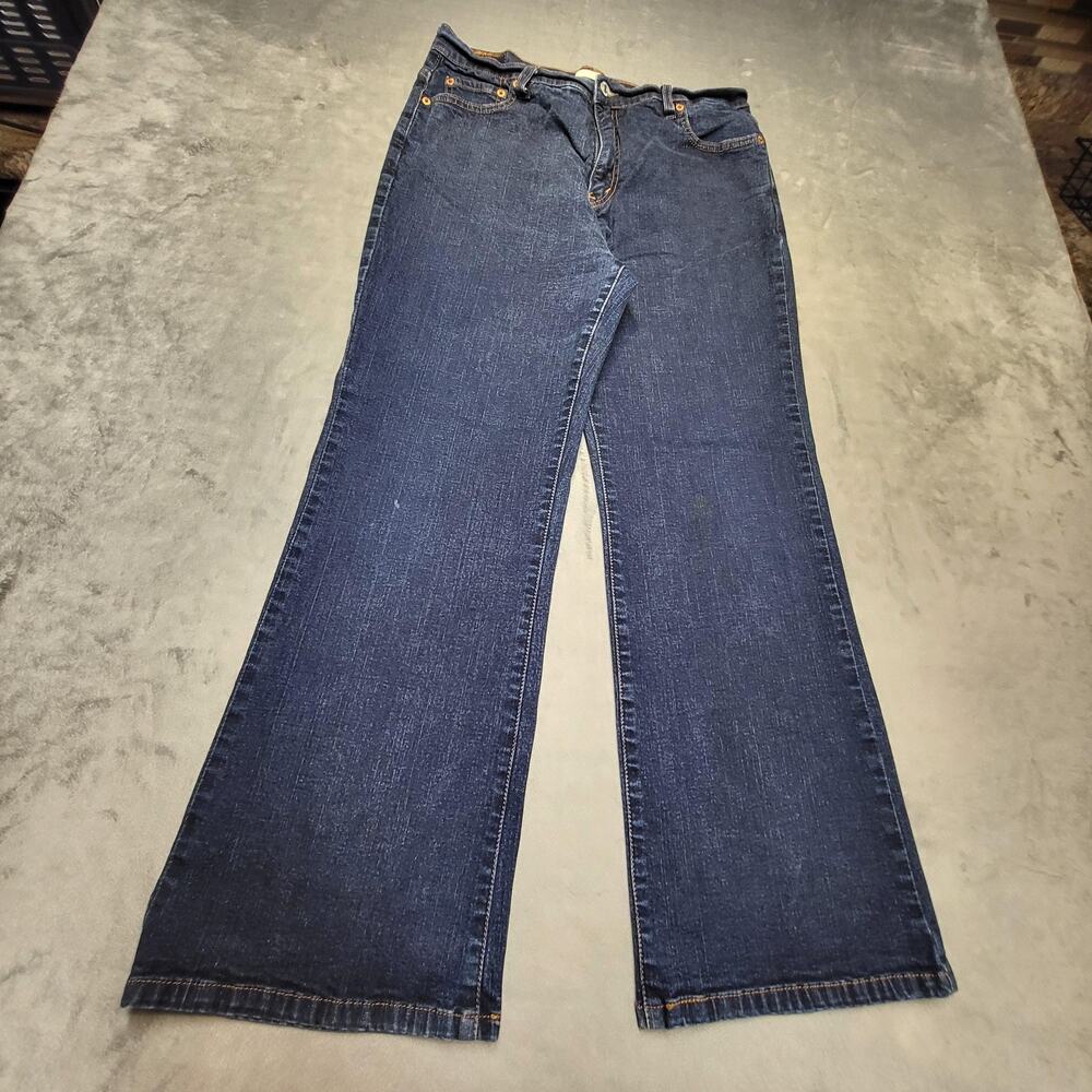 Levi's 512 Jeans Womens 16 Blue Bootcut Slim Dark Wash Stretch 5-Pocket